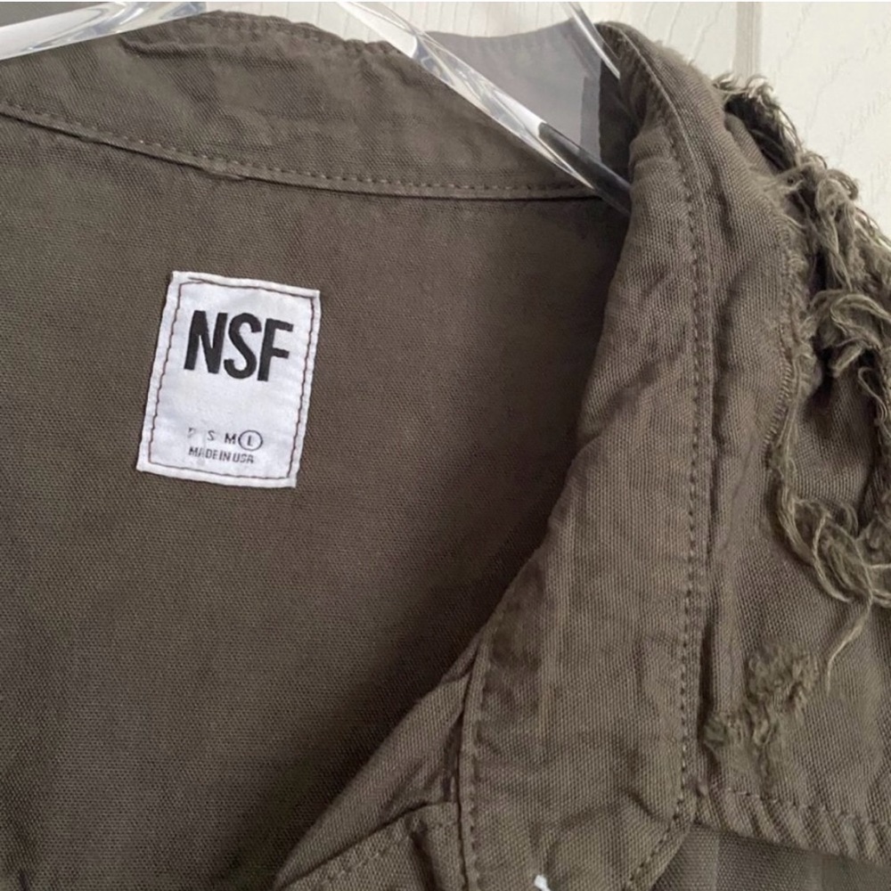 [Nsf] Surplus Distressed Button Up Olive Green - image 8